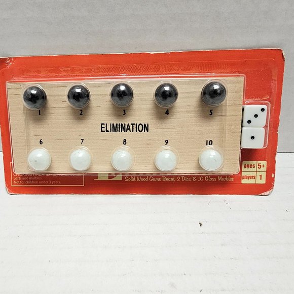 New 2005 Fundex Games Small Elimination Wood Marbles Dice Ages 5+ - Picture 1 of 11